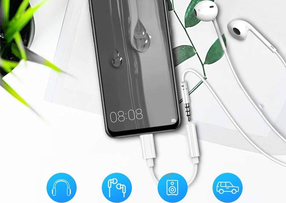 Lightning to 3.5mm Headphone Jack Adapter For Iphone