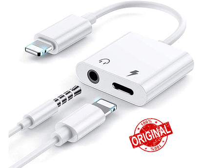 Official Apple 2 in 1 3.5mm Audio + Charger Connector