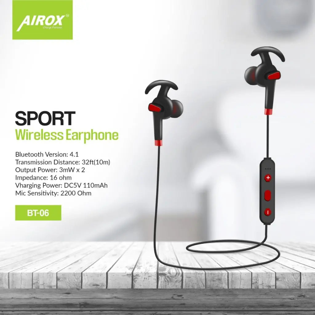 Airox BT06 Wireless Sports Earphones