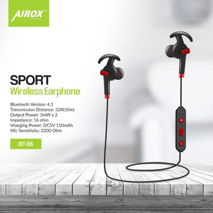 Airox BT06 Wireless Sports Earphones