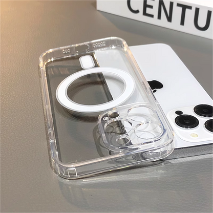 iPhone Crystal Clear Magsafe  Magnetic Wirelees Transparent Back Case