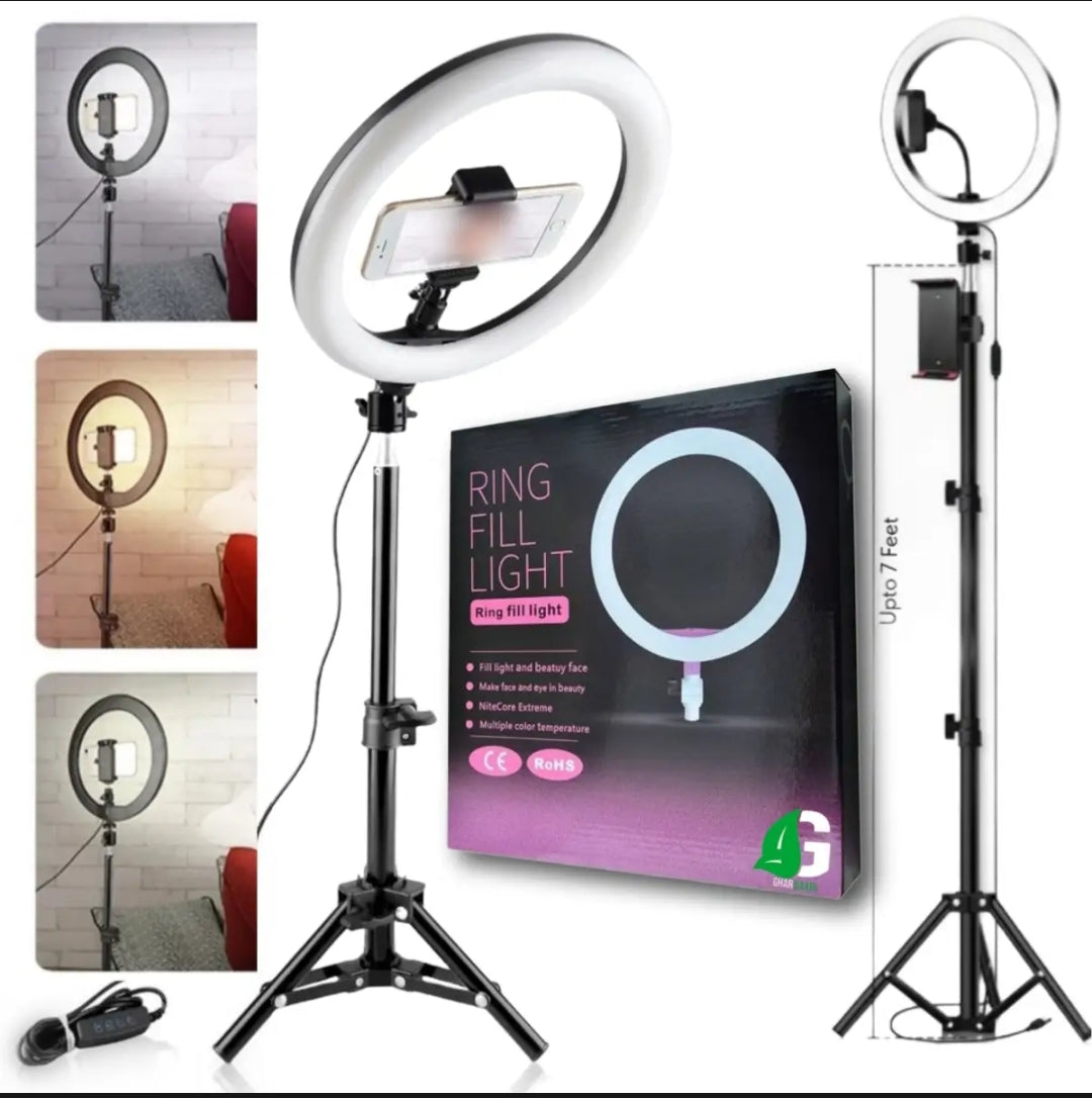 26cm Ring Light with Mobile Holder, Stand