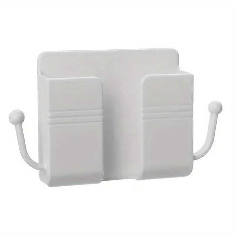 1pc Adhesive Wall Mount Phone Holder With Hooks,